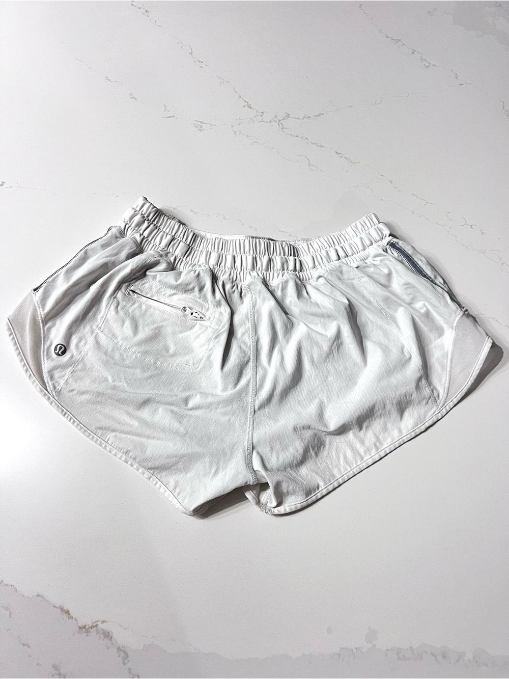 LULULEMON Hotty Hot Shorts Strings in Front 2.5” White